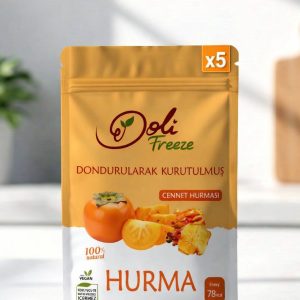 Dondurularak Kurutulmuş Cennet Hurması 5'li Set