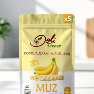 Dondurularak Kurutulmuş Muz 5'li Set